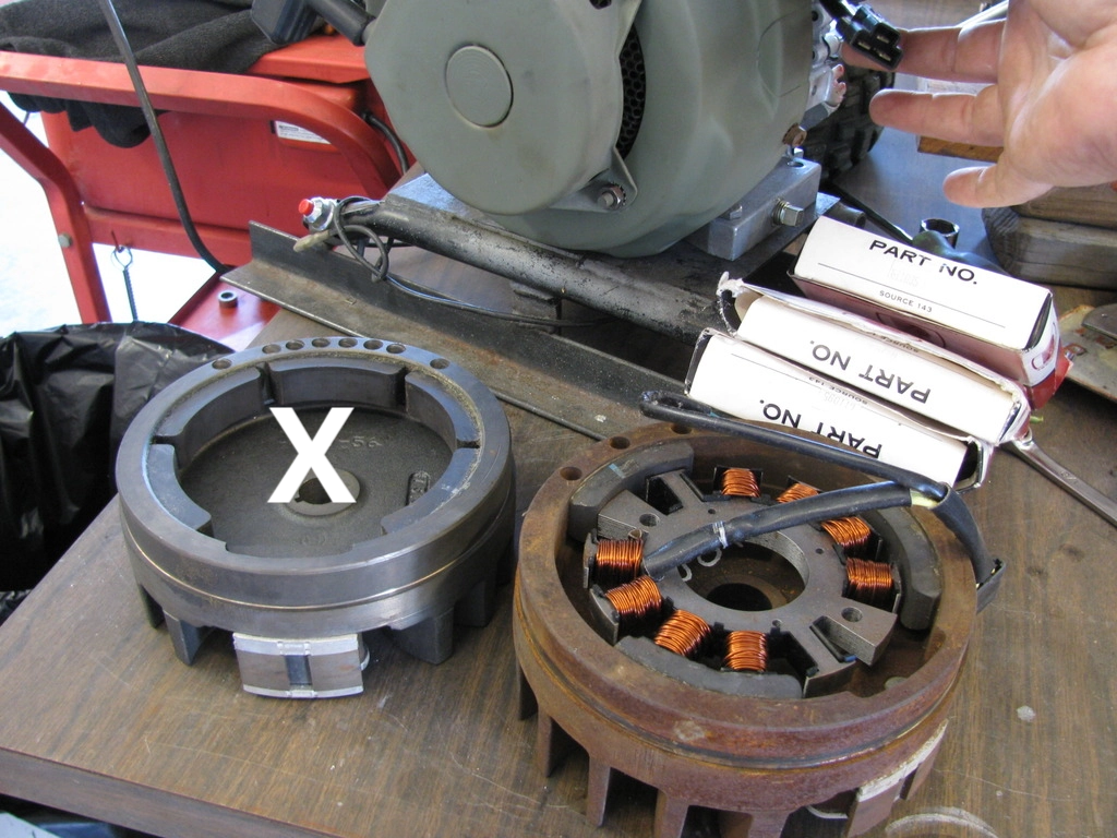 charge coils and flywheels...late models